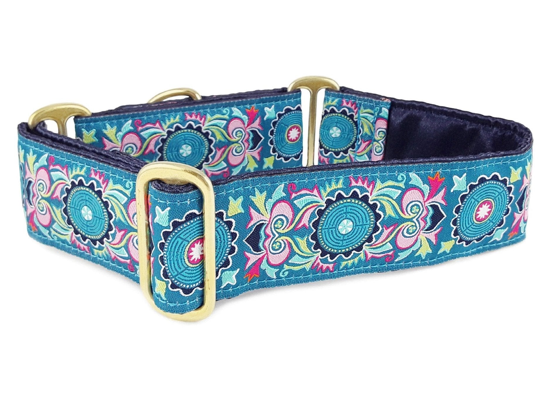 1.5 Inch Wide Medallion Dog Collar by The Hound Haberdashery