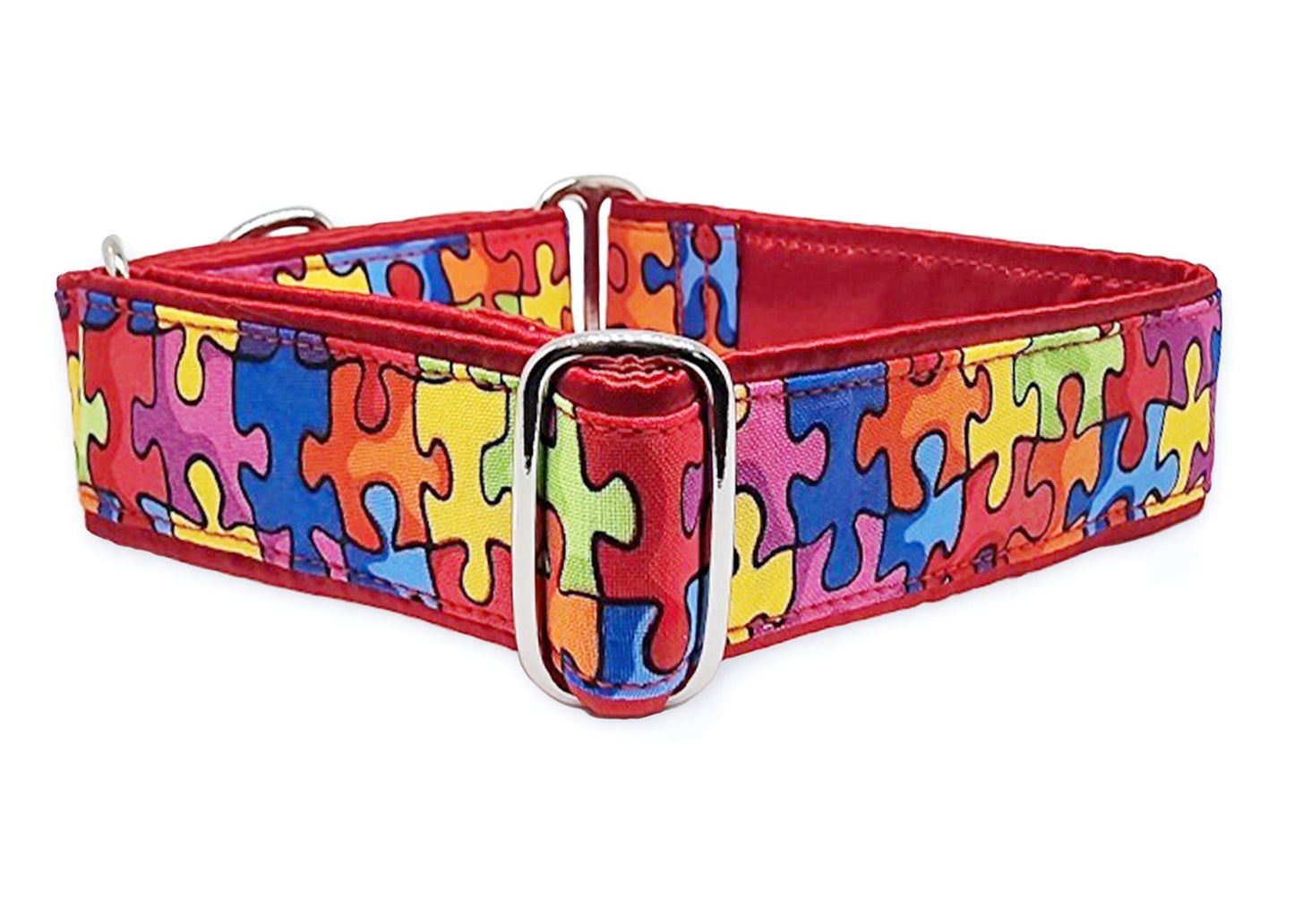 1.5 Inch Wide Puzzled Dog Collar by The Hound Haberdashery