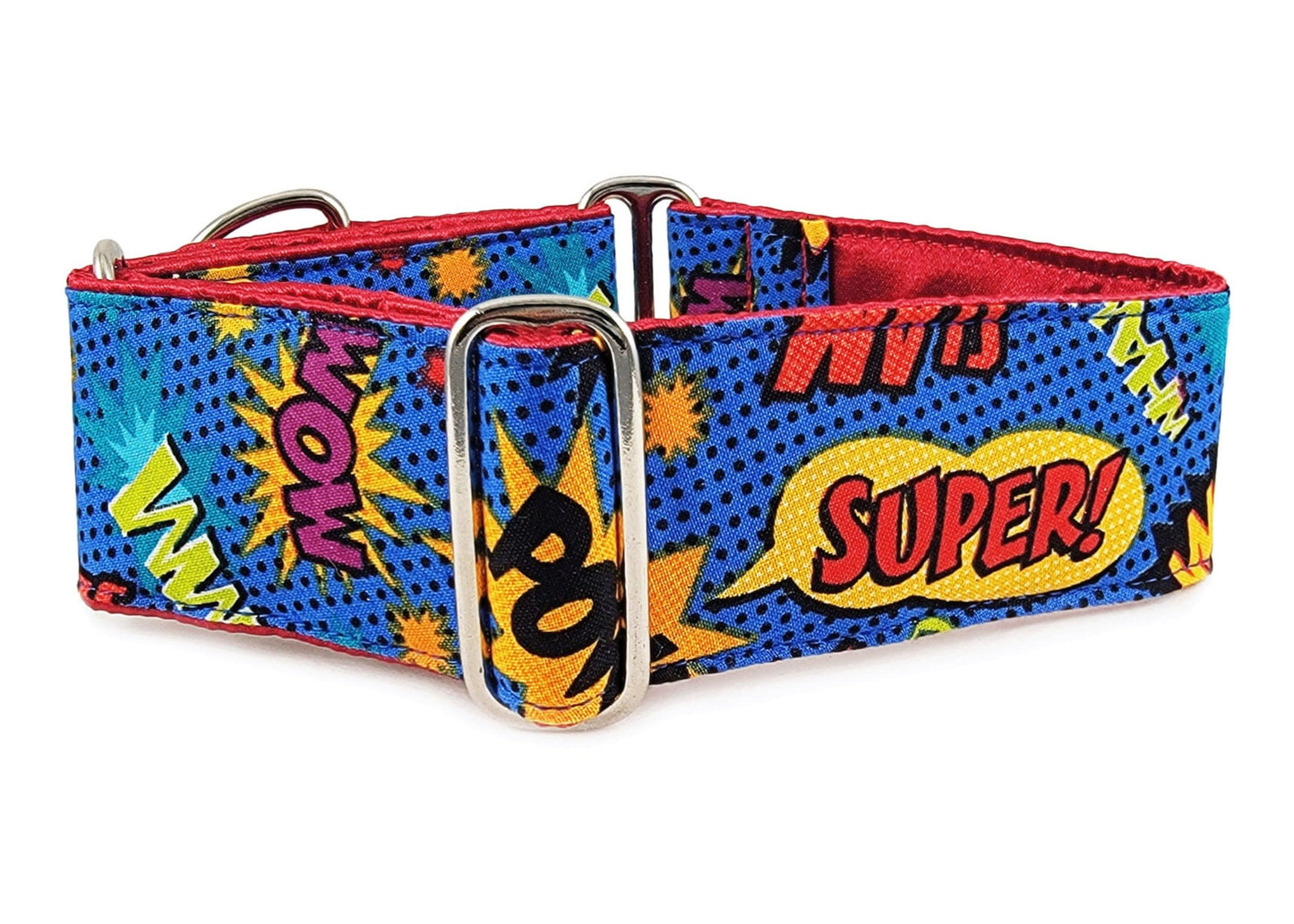 2 Inch Wide Classically Comic Dog Collar by The Hound Haberdashery