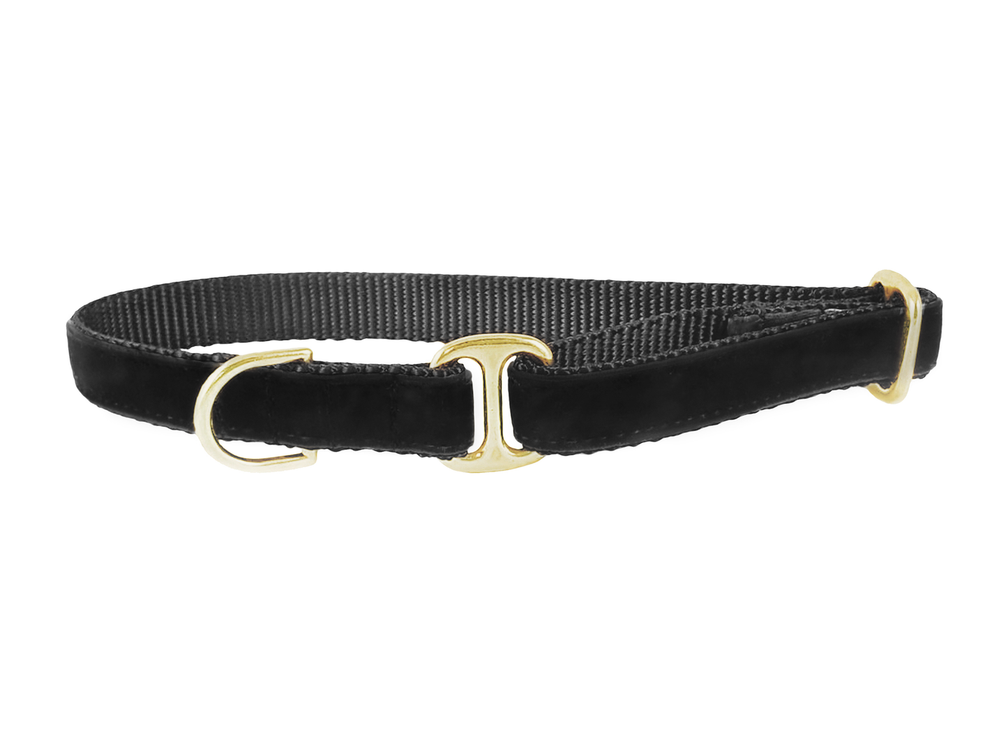 Black Velvet Dog Tag Collar by The Hound Haberdashery