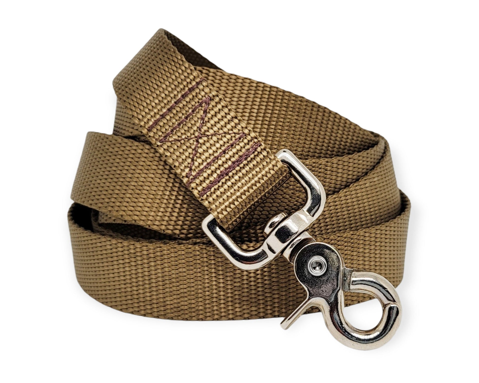 Light Brown Nylon Dog Leash by The Hound Haberdashery