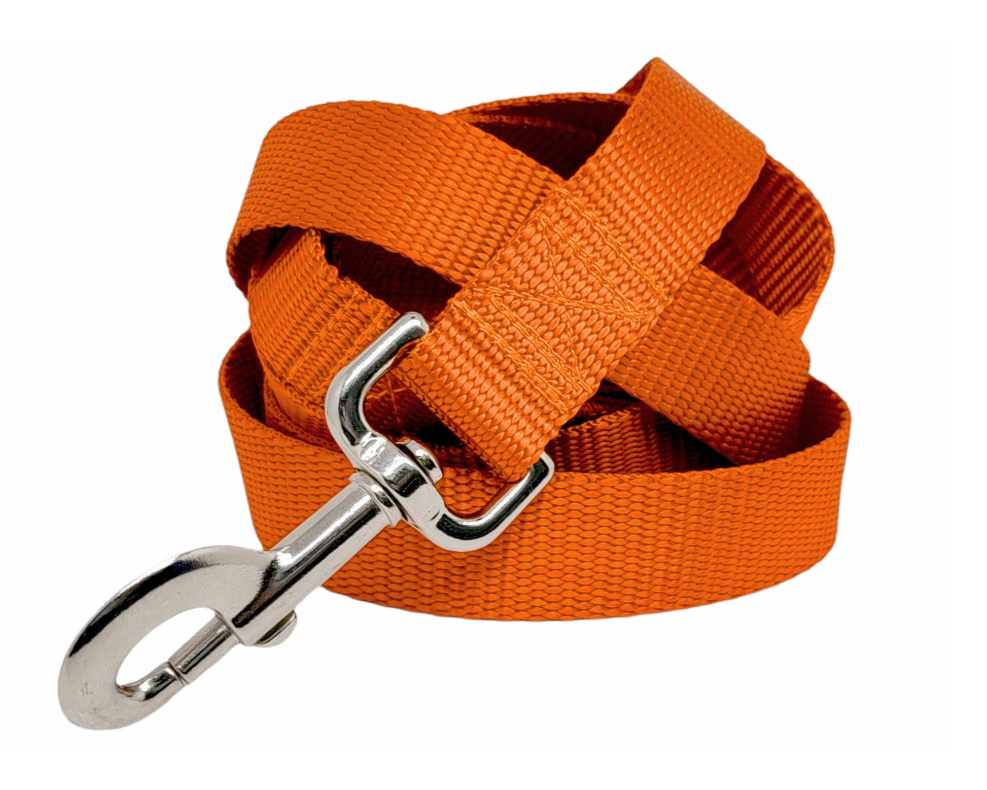 Orange Nylon Dog Leash by The Hound Haberdashery