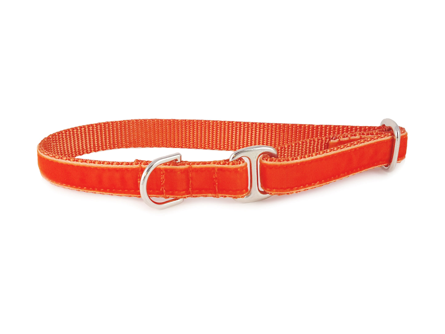 Tag Collar - Orange Velvet