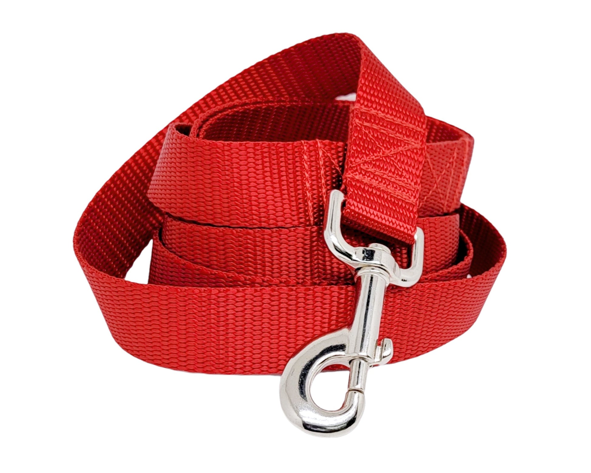 Red Nylon Dog Leash by The Hound Haberdashery