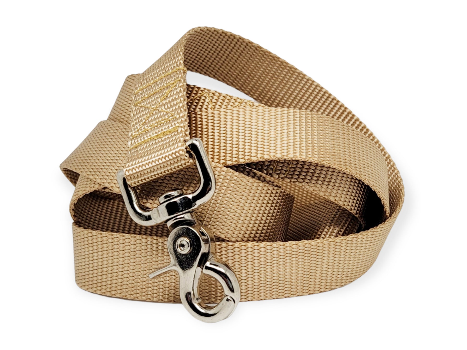 Tan Nylon Dog Leash by The Hound Haberdashery