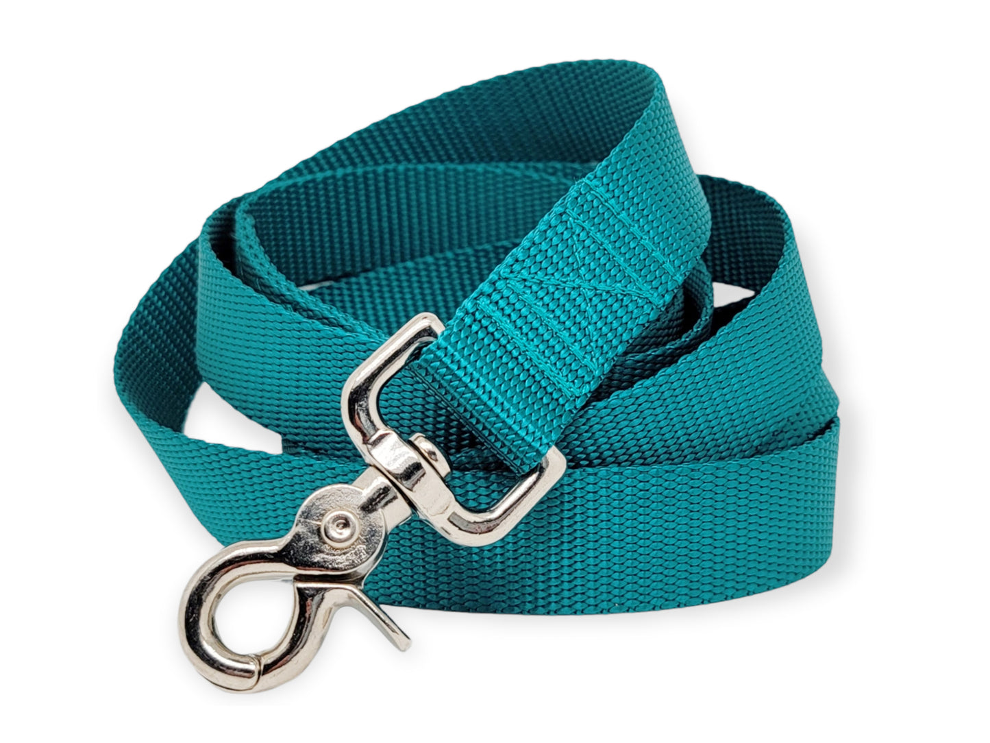 Teal Nylon Dog Leash by The Hound Haberdashery